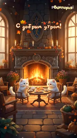 🐱🌞 С добрым утром! ☕💫 Чудесного дня! 🌈❄️ С первым снегом! 🤍☃️ #добрыепожелания #доброеутро #сдобрымутром #позитивноеутро #котики #улыбнись #позитив #хорошегодня