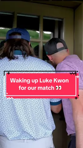 We heard Luke was having some issues with his alarm clock, so like good opponents we decided to give him a little wake up visit before our match with him and Wesley Bryan. We ended up getting way more than we bargained for 😂 @Luke Kwon Golf 