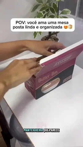 ✅LINK NO PERFIL DA PÁGINA. #ManteigueiraWolff #MesaPosta #DecorShopee #shopee #viral 