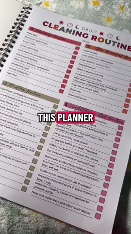 this ADHD cleaning planner makes it so I don’t absolutely dread cleaning anymore. #ADHD #ADHDCleaning #CleaningHacks #CleaningPlanner #TikTokShopBlackFriday 
