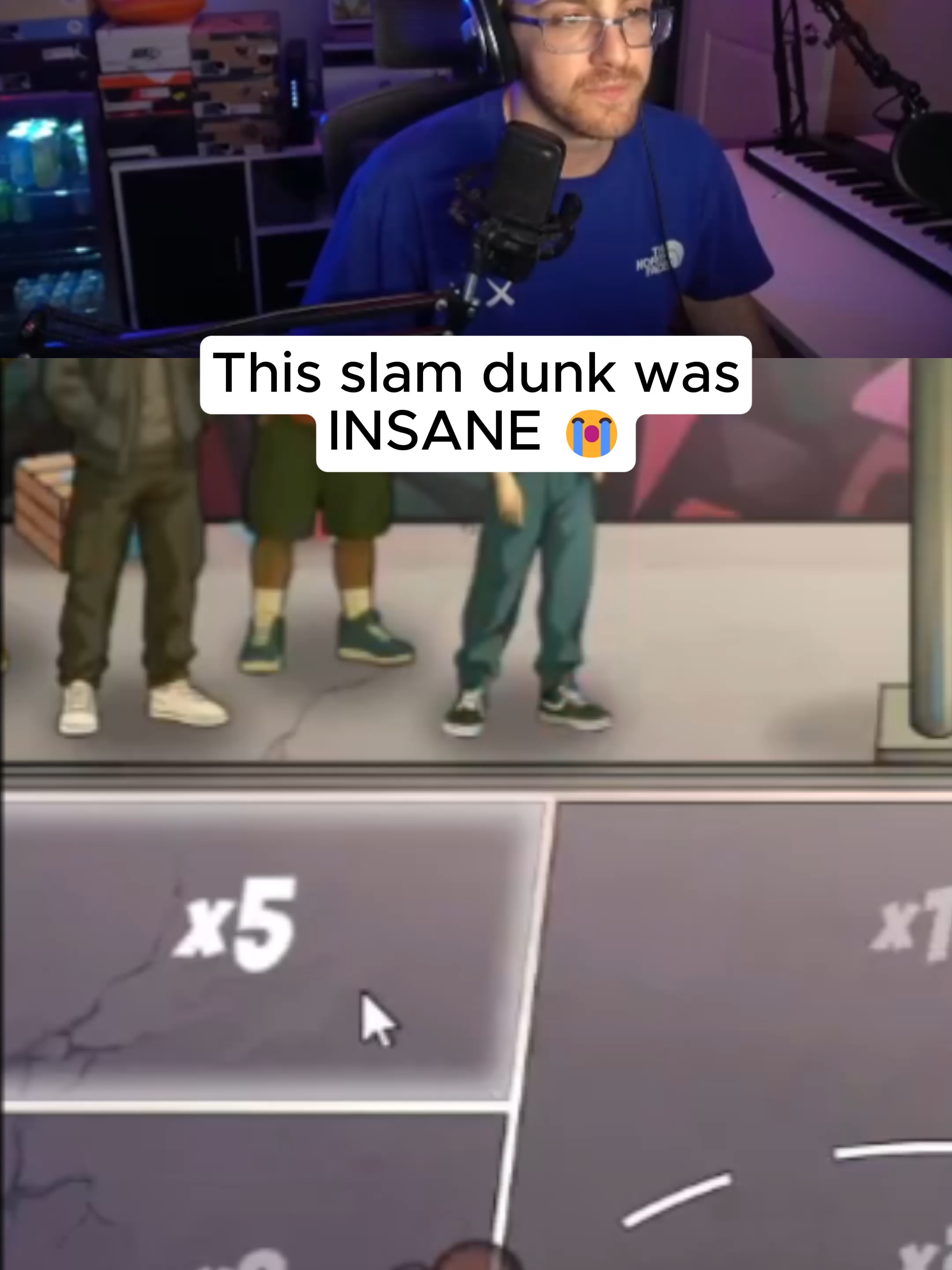 This slam dunk was INSANE 😭 #fyp #viral #kickstreaming