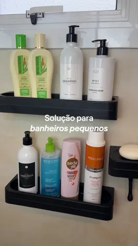 A solução para organizar o box em banheiros pequenos #banheiro #organizedhome #antesedepois #casa 