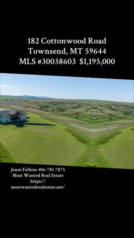 Ok you horse loving Montana dreamers - WELCOME HOME to Cottonwood Haven! How does owning a beautifully crafted Townsend country home on 6.81+- acres with privacy, shops, an office, a guest home, loafing sheds & holding pens sound?   This 3,500+- sq ft custom home boasts 4 beds & 2 1/2 baths. The master suite is located on the main floor with many unique finishes. A walk-in closet in the bedroom & another in the master bath.  The soaking tub is perfectly spaced between double vanities with beautiful mountain views & sunshine. The walk-in shower is meticulously tiled. To top it off it has two shower heads with an open design allowing the sunshine & views to pour in.  Cottonwood's kitchen is fit for entertaining. This kitchen has plenty of storage, a huge pantry, a custom bar countertop & gorgeous granite counter tops - all wrapped up amongst the designed knotty alder cabinets. The open ranch style allows the kitchen to openly flow into the dining & living room areas. The vaulted ceilings showcase the true craftsmanship of this home. The picture windows are wood cased Anderson 400s. Stunning views deserve the best & the best we have! The natural lighting throughout perfectly accents the natural wood finishes bringing the tranquility of the outdoors in.   A home like this deserves a private covered deck to enjoy these Montana sunsets & mountain air. Picture yourself sipping on a warm cup while watching the deer graze & listening to the turkeys gobble.  The open wood beam design fits perfectly into the landscape offering private access into the master suite & also into the living room.   The fully finished walk out basement has 3 bedrooms - each with large closets & Anderson windows. These bedrooms area each good sized with plenty of room for bedroom sets, office furniture, hobbies and/or exercise equipment. The full bathroom offers plenty of room. The basement living room is a great space that walks out to the covered patio area offering the best space for the hot tub, which is included in the sale of Cottonwood Haven. Nothing like ending a long day with a warm soak.  The attached 4 car garage is pretty awesome. This garage is huge for a garage.  Insulated & finished out with electrical, storage & beautiful floors.   The landscaped grounds are completed with underground sprinklers, retaining walls, decorative concrete, water hydrants & curb stops. Not to mention sprawling green grass which perfectly adorns this country home.  Why rent an office space & shop elsewhere when you have one right out your front door? This office is truly wonderful with baseboard heating, carpet & windows for some outdoor Montana love. The office is attached to a workshop with lots of shelving for storage & two 10' shop doors. This office shop is 30'x50' completed with an outdoor plug for the RV.  How would you like to make some extra cash? Let us explain.  The rental apartment makes a great extra income. This 1 bed 1 bath apartment is cute as can be complete with a kitchen, full bathroom & a clothes washer & dryer. This apartment is attached to a huge shop. The shop has a divider where one section has an 8' door & the other section has a 10' door.  This rental apartment can easily be extended while still keeping a garage/shop space. This apartment shop is 31'x42'. What a great set up with so much potential. We can't wait for you to check this out.     The storage shed of 2011 is 12'x24' offering more storage & potential.    Now... let's talk horses! The 32'x42' hay barn is 12' high & is ready for the hay. Heck this barn is ready for the horses too! The tack room is fully finished.  182 Cottonwood Road Townsend, MT 59644 MLS #30038603  $1,195,000 Jenni Fellenz 406-781-7875 Most Wanted Real Estate https://mostwantedrealestate.net/