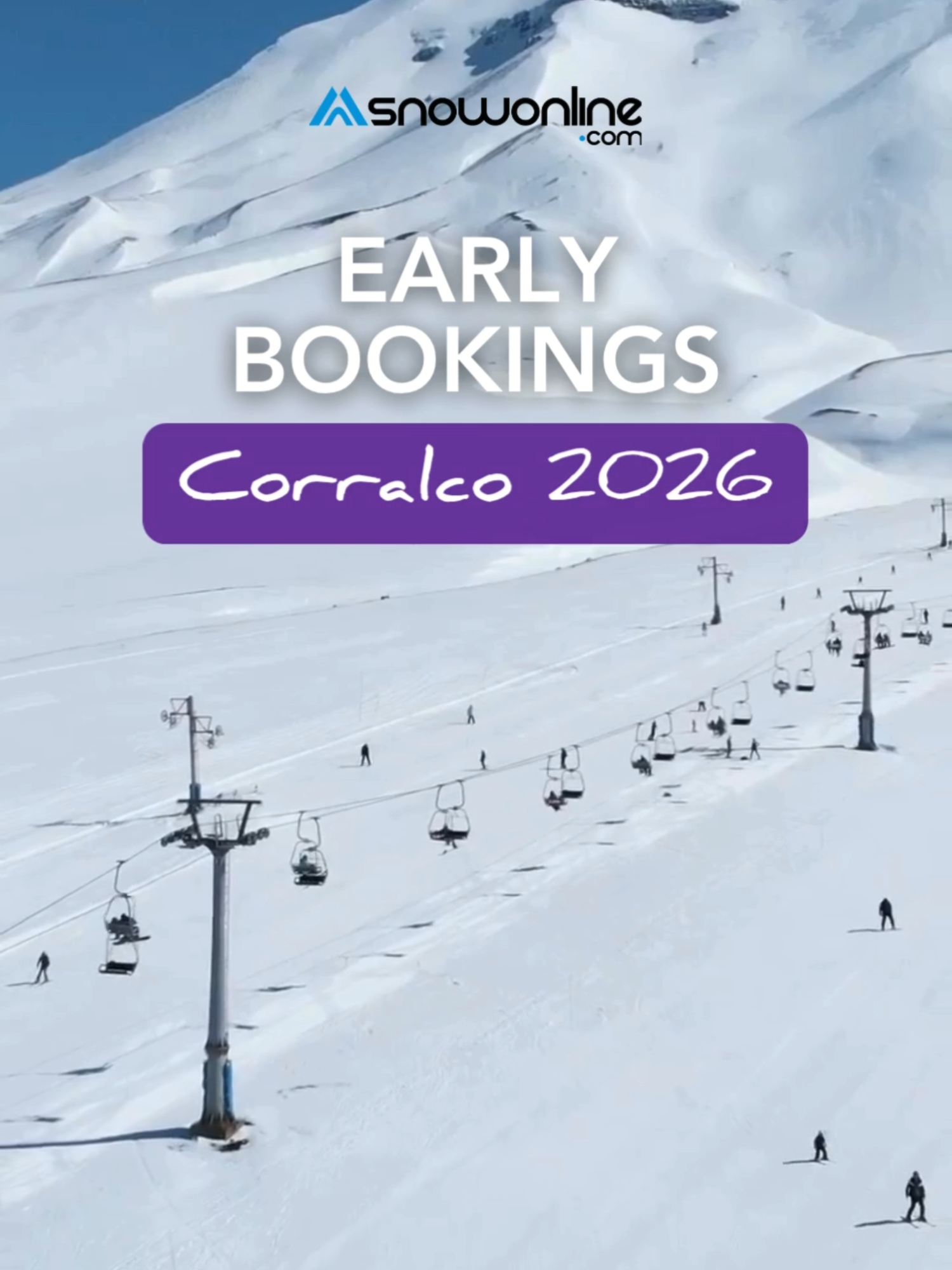 JÁ TEMOS AS TARIFAS DE CORRALCO 2026 ! Neve de qualidade no Vulcão Lonquimay, bosques de araucárias e hotel ski-in/ski-out. Garanta agora melhores tarifas e disponibilidade de jul–set. * Pacotes com hospedagem ( Corralco Resort & Spa), ski pass e Meia Pensão  * Ideal para famílias, intermediários e quem quer evoluir com pista livre * Atividades off-ski: raquetes, motos de neve e spa Fale com a Snowonline e monte seu pacote completo. Vagas limitadas. .@Corralco  #fy #fyp #snowonline #ski #corralco 