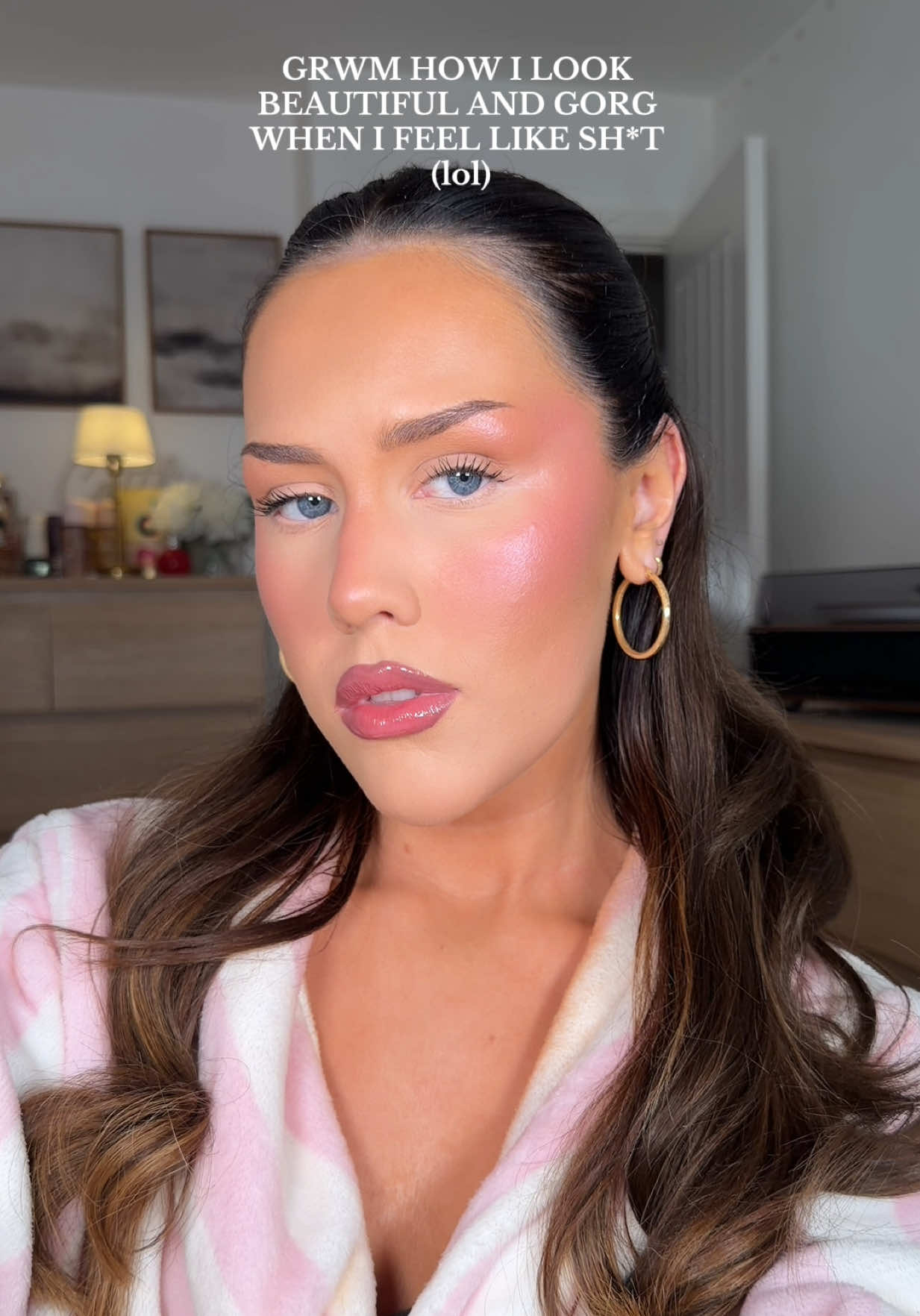 THE makeup tutorial (did for the bybabes live since u were all asking hehe) 🫦🫦🤏🏻 you are all welcome because it’s the best x Everything I used  @Bubble Skincare cosmic silk milky toner  @MCoBeauty UK @MCoBeauty flawless glow (shade 4) @NARS Cosmetics light reflecting foundation (shade punjab) @Jordana Ticia Cosmetics cream bronzer (shade honey glow) & cream blush duo (shade sugar coated) @Huda Beauty concealer (shades 2.1N & 2.7N) & loose powder (cherry cake duo) @maccosmetics mineralize skin finish (give me sun) @ONE SIZE BEAUTY powder melt spray  @Sephora UK @Sephora Collection color illuminaser (shade 03 pink flash) @By Babes mascara (black), lip liners (shade opel & muse) & lip oil (peony)   #victoriasecretmakeup #getreadywithme 