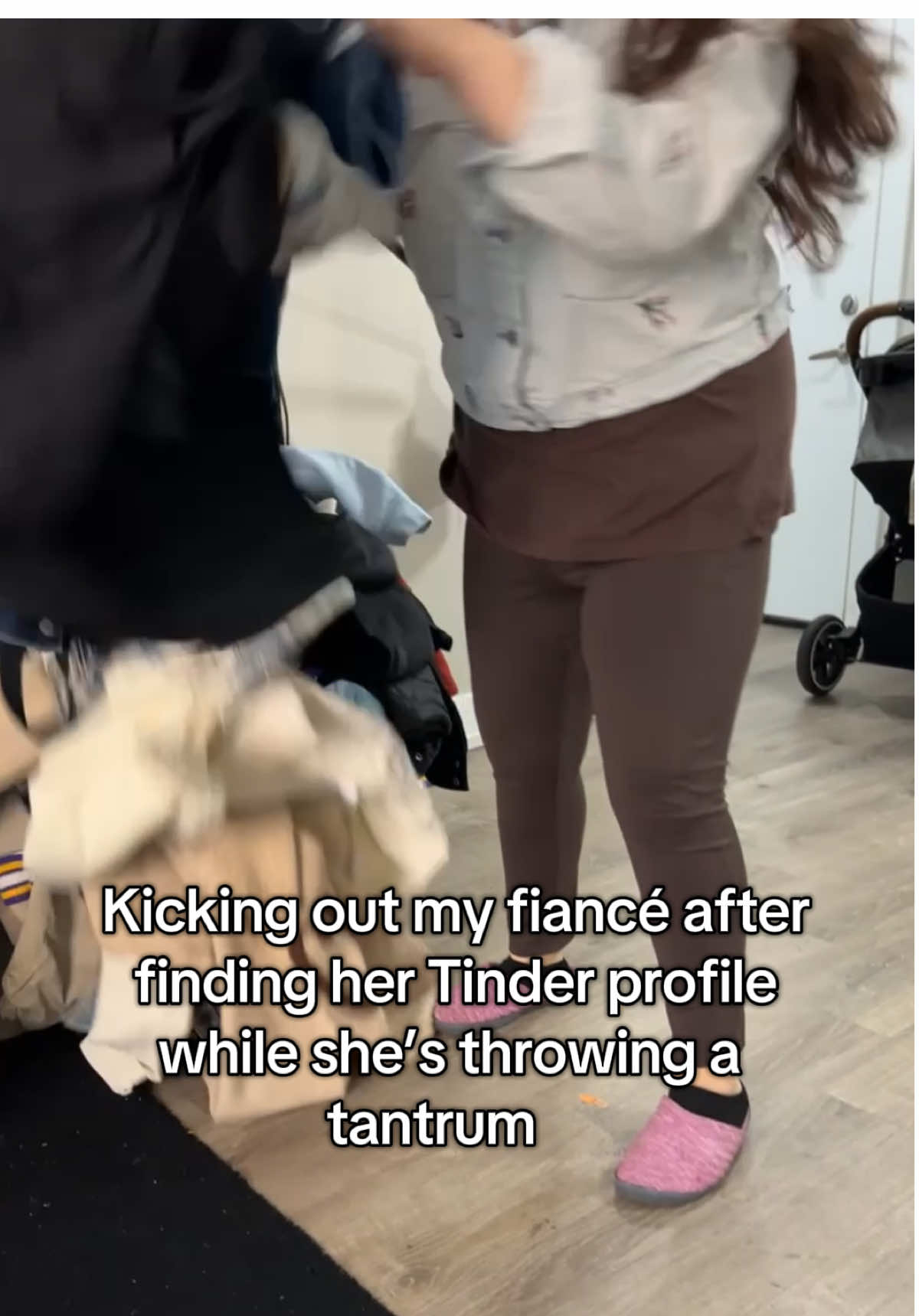 Kicking out my fiancé after  finding her Tinder profile  while she’s throwing a  tantrum #Cheating #Tinder #Cheater #Work #Narcissist 