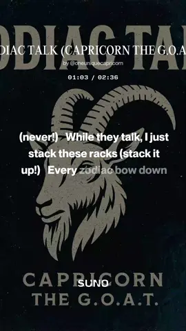 #Suno A NEW song I made on SUNO name “Zodiac Talk” #Capricornego 