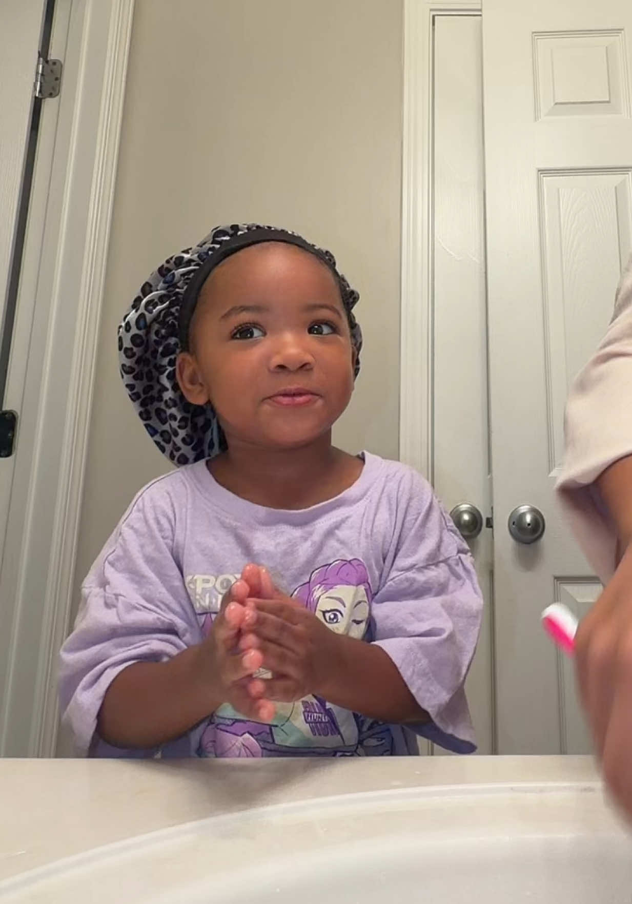 Who she talking bout? What’s toddler tea? 🫢😂 #toddler #mom #sugamama #nighttimeroutine @Colgate US 