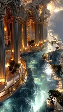 Finding Peace in a Mythical Place... #landscape #aiart #dream #mindblown #heaven 