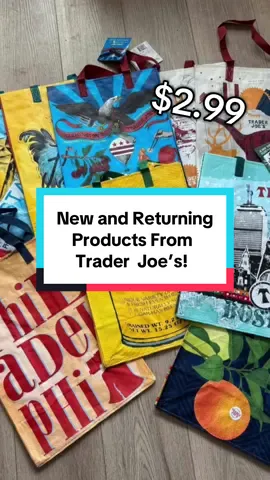 New and Returning Products from Trader Joe’s! #traderjoes #traderjoesfoodreviews #traderjoeshaul #fyp #groceryshopping 