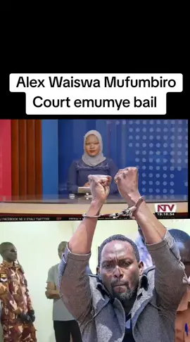 Olwaleero amyuka omwogezi w’ekibiina ki National Unity Platform Alex Waiswa Mufumbiro nate alabiseeko mu maaso g’omulamuzi wa kooti esookerwako e Nakawa okusaba okweyimirirwa. Ono atawaana n’emisango ebiri okuli n’ogwokukunga abawagizi b’ekibiina ki NUP batte abakuuma ddembe wonna we babasanga. Ono nga ayita mu bannamateeka be okuli Samuel Muyiizi ne Evans Ochienge  baleese abantu basatu okumweyimirira okubadde mukyala we Edith Katende,omubaka we Nakawa East Ronald Balimwezo ne kitaawe Moses Baligeya Mufumbiro. Kyoka omulamuzi alagiddde ono azzibweyo mu kkomera okutuusa nga 13th November , kiwe akadde munnamateeka wa gavumenti Mahatima Odongo okubaako kyayanukula ku kusaba kwabano. Ng'ogyeko omusango guno, Mufumbiro era alina n'omusango omulala gw'avunaanwa ne banne abalala mwenda ogw'okukola duyiro w'ekinnamaggye nga tebalina lukusa.  #NTVNews ​ #Akawungeezi 