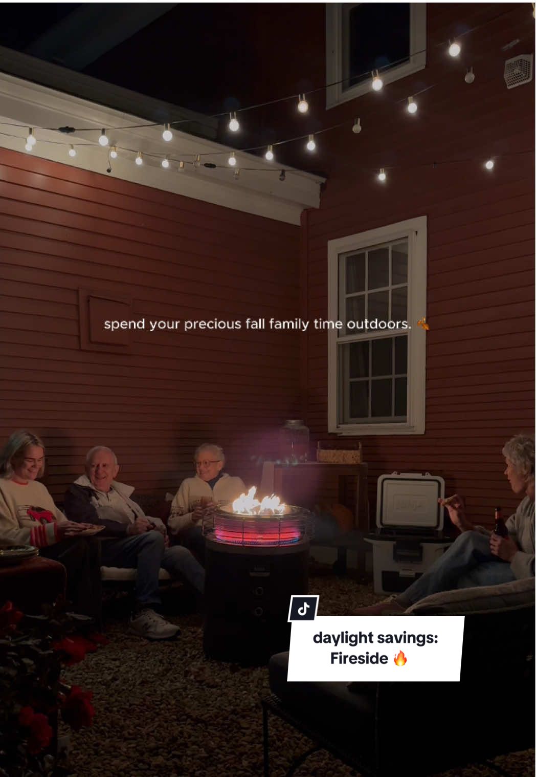 Who needs daylight when you’ve got heat & firelight? 🔥 #NinjaFireside #DaylightSavings