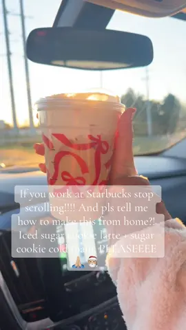Won’t be able to afford Christmas gifts if I’m spending $9 on this everyday 🤪 #starbucks #icedsugarcookielatte #sugarcookielatte 