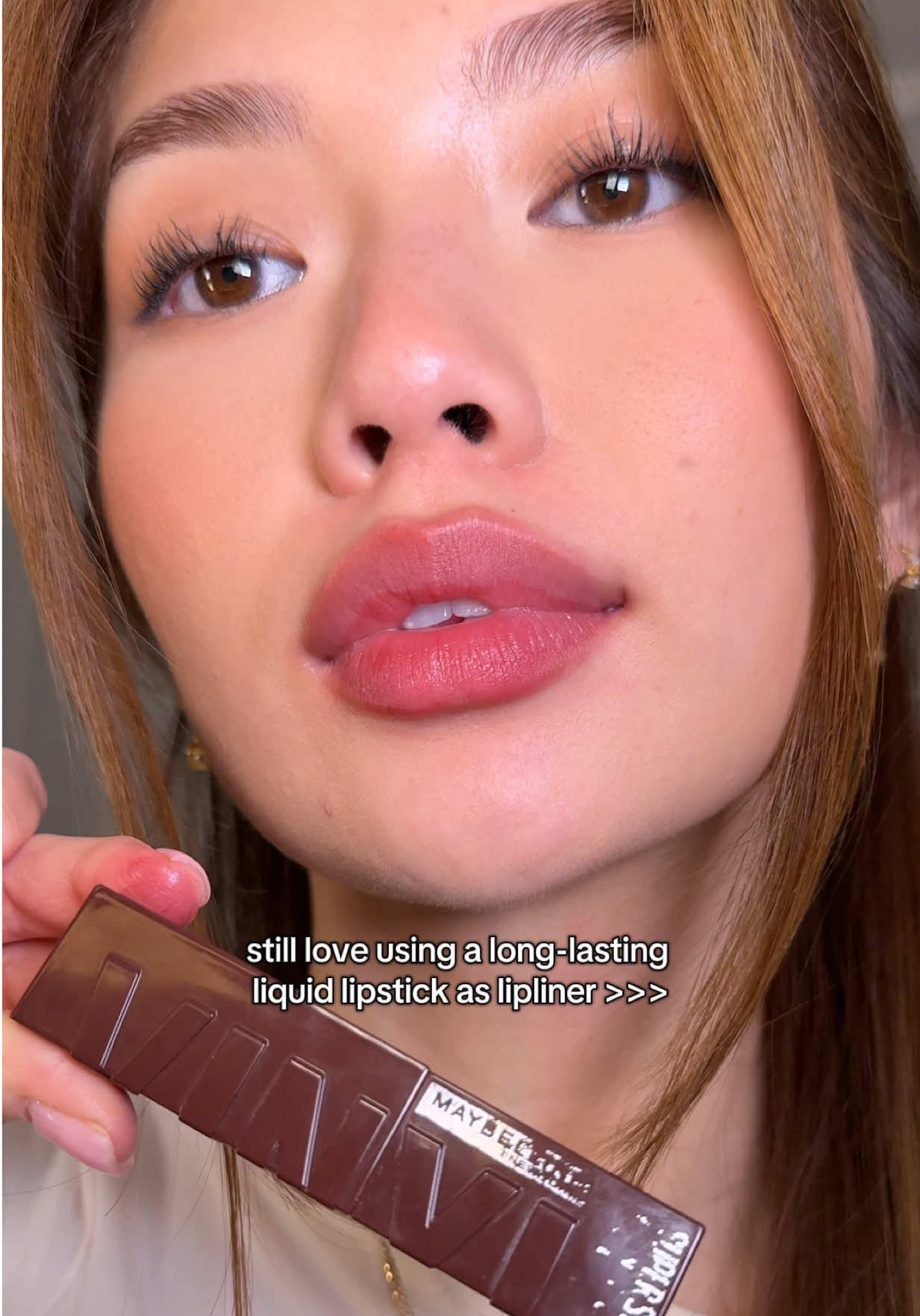 @Maybelline NY super stay vinyl ink in 135 fearless 🖤 thank you to @Alexia Elharrar for this hack! the exact one is linked in my bio on my Amazon storefront! under “MAKEUP”! it’s on sale right now too 🤭 **not sponsored