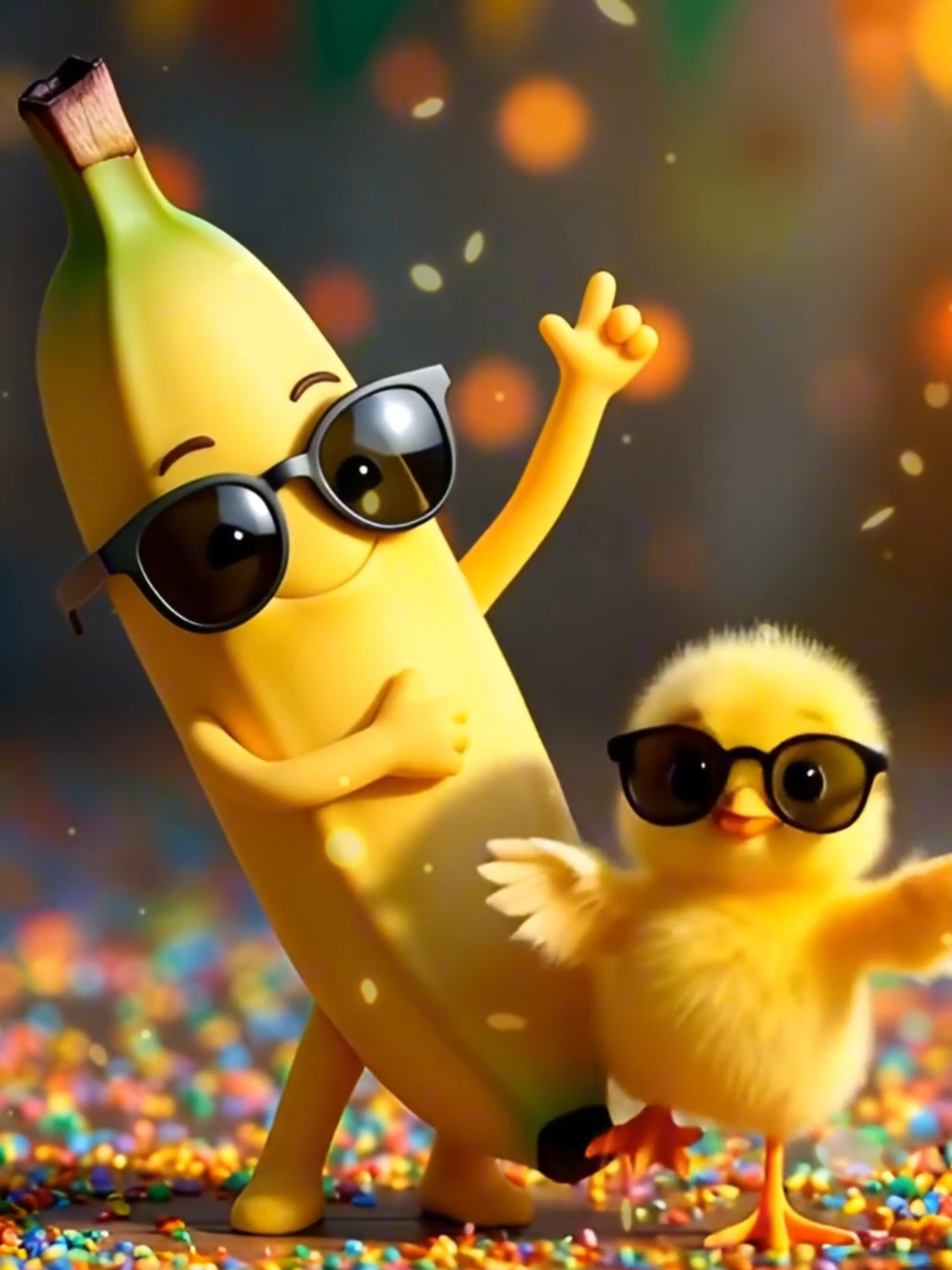 🐥🍌 Chicken Banana 💛 ....#kidscartoon #songforkids #forkids #kidsoftiktok #musicainfantil #criancas #infantil #mundoinfantil