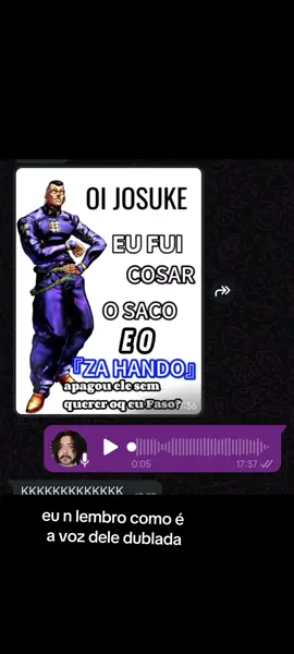 okuyasu supremacy #dublagem #engraçado #jojo #okuyasu #diamondisunbreakable 