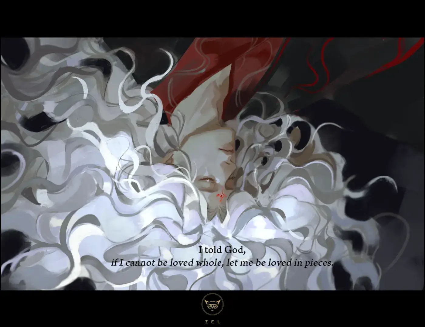 . I thought if I shattered enough, someone somewhere would find a piece of me soft enough to keep. . (oh bingzu...) #svsss #luobinghe #luobingzu #bingqiu 