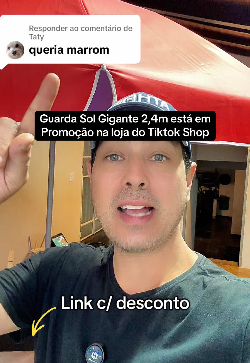 Respondendo a @Taty  Guarda sol gigante com 2,4m de envergadura está em promoção na loja do Tiktok Shop, aproveite clicando no link do vídeo (carrinho laranja). Loja oficial do Tiktok guarda sol #guardasol #guardasolgigante #tiktokshop #tiktokshopblackfridaybr tiktokshop1111br @Marcos Saliveros  @Marcos Saliveros  @Marcos Saliveros 