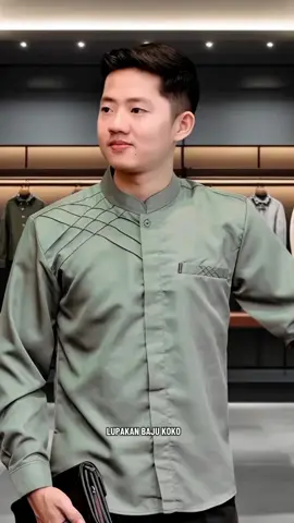 Kemeja koko pria lengan panjang motif Polos Elrumi Katun Toyobo Muslim Baju Dewasa #kemeja #koko #katun #wibgajian 