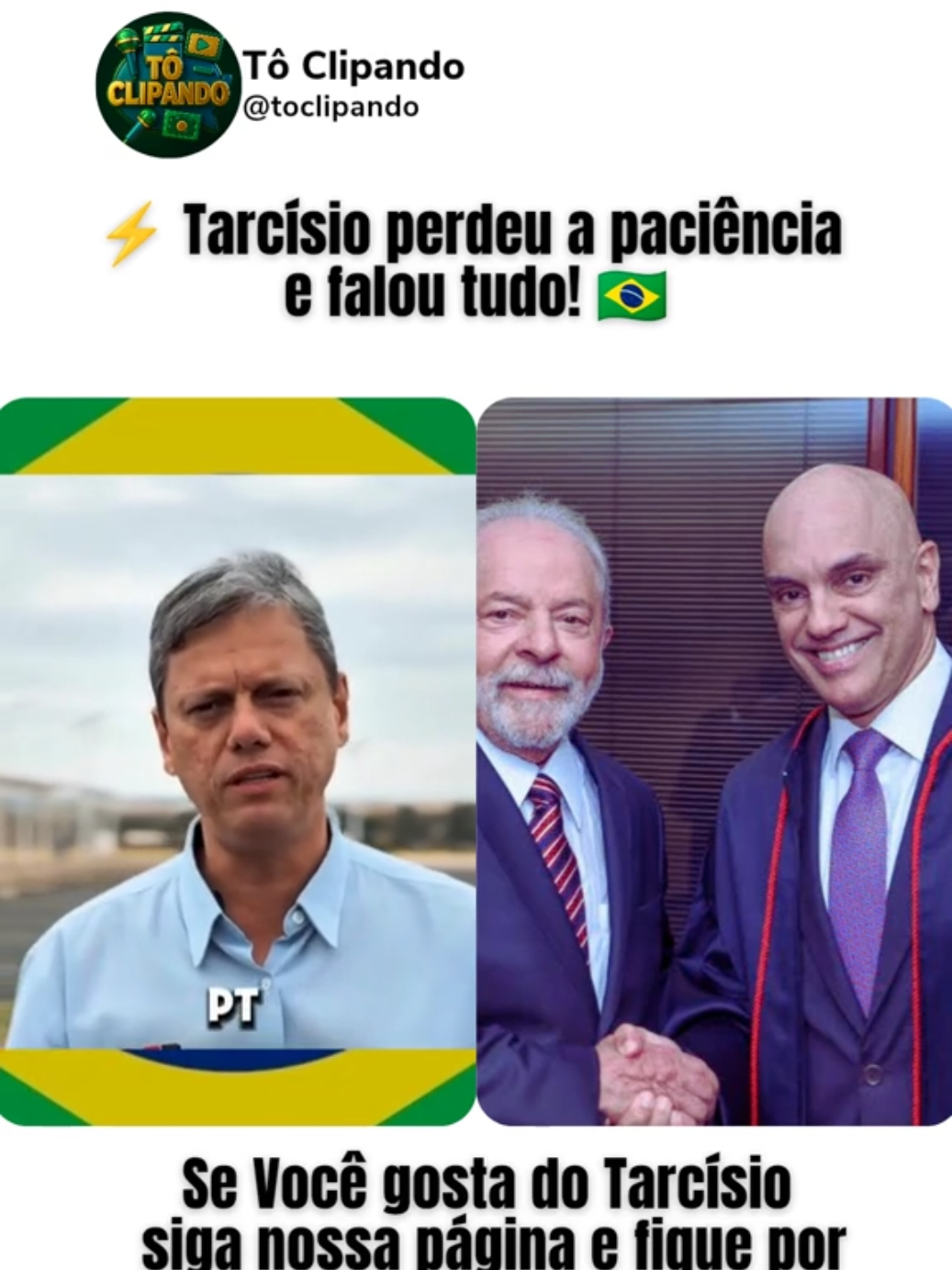 Ele falou tudo! Últimas Notícias!   ⁠#tarcisiodfsp  ⁠#tarcisiodefreitas  ⁠#tarcisiocortes #tiktoknews #direita @Tarcisiogdf 