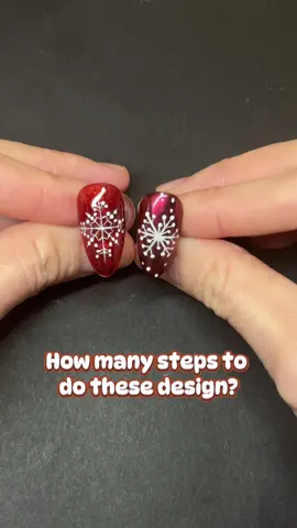 Snowflake ❄️ #creatorsearchinsights #nail #tutorials #christmasnails #fyp 