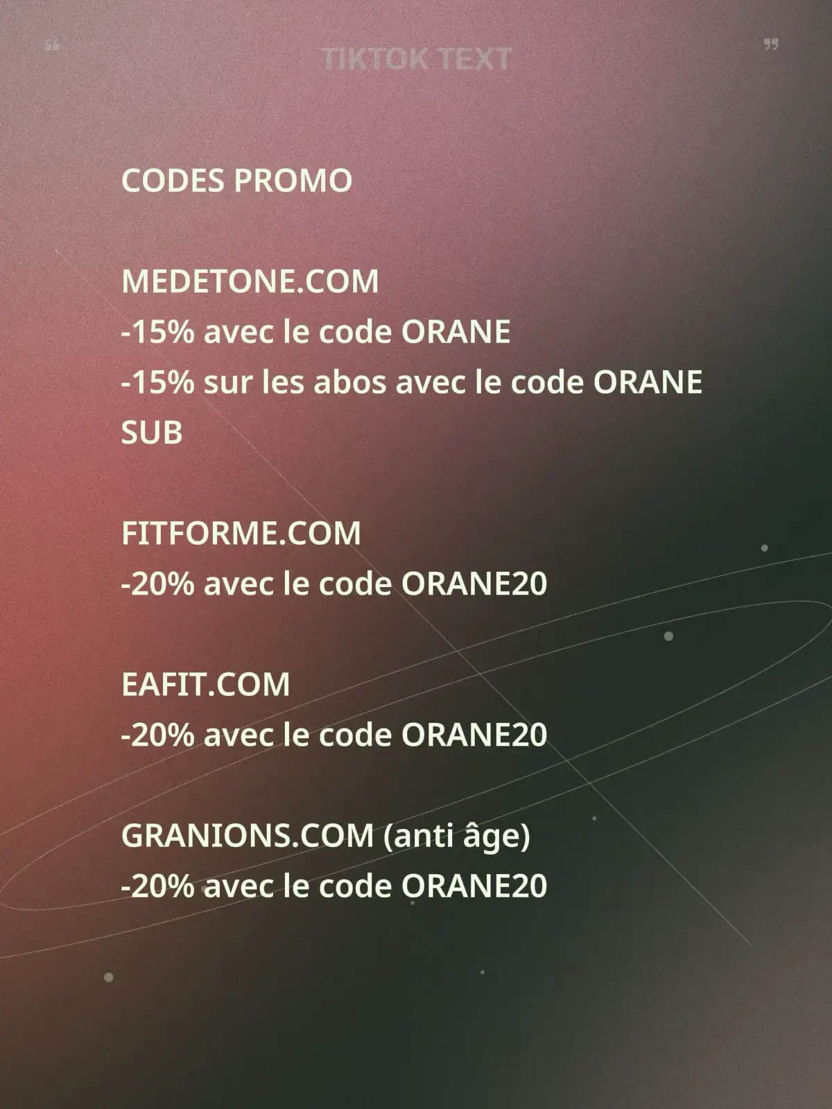 1ere partie des codes toujours valables pour bénéficier de réductions #code #promotion #codepromo #reduction #giftguide 