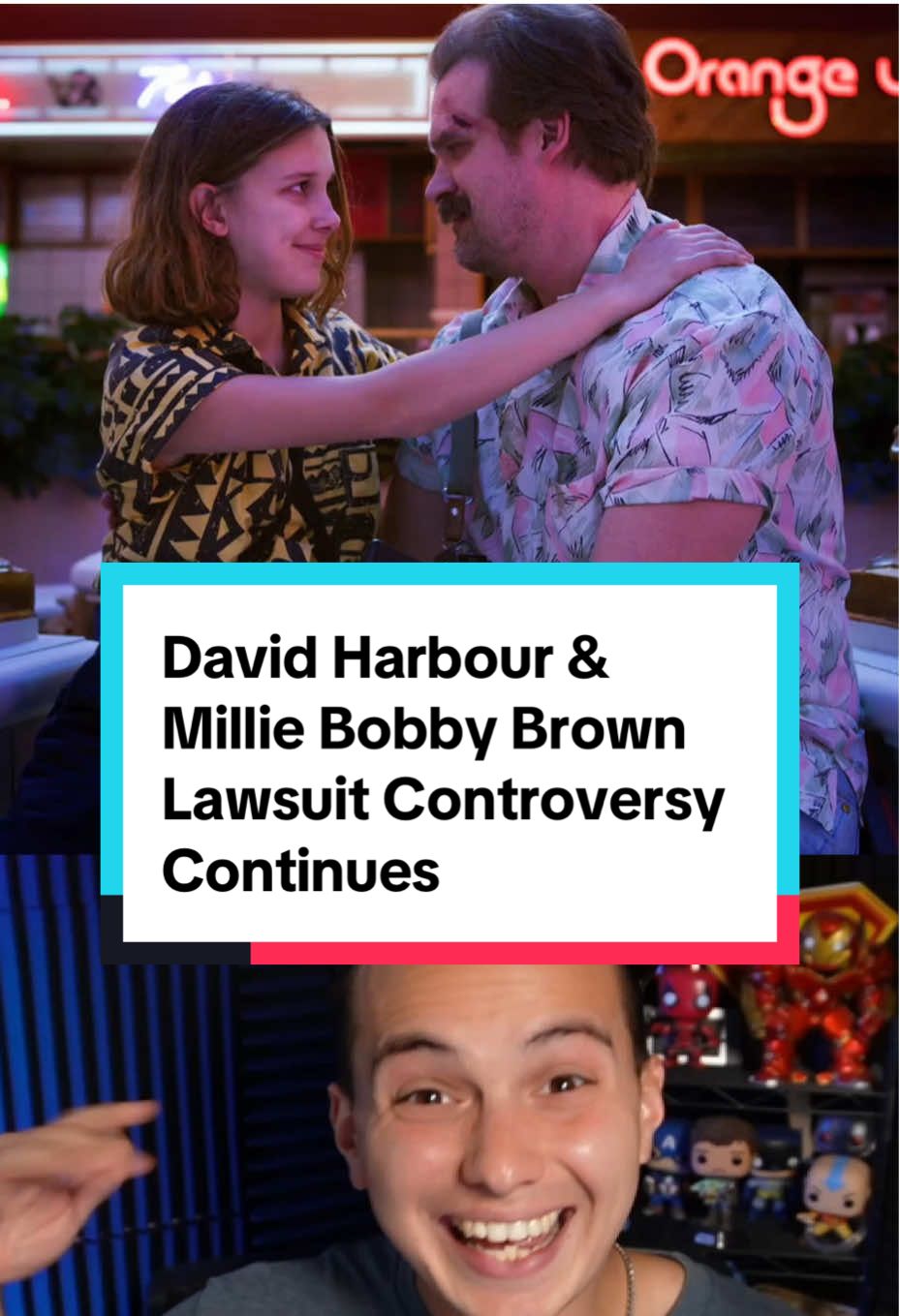 David Harbour And Millie Bobby Brown Lawsuit Controversy Continues #strangerthings #strangerthings5 #filmtok #comictok #movietok 