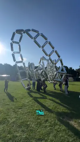 This group of artists built a 100-meter-long inflatable ladder all by themselves for the Synergy Art Festival. and when they finally released it into the sky, the ladder slowly started to rise and stretch out. #shorts #tiktok #story #hearttouching #viralvideo 