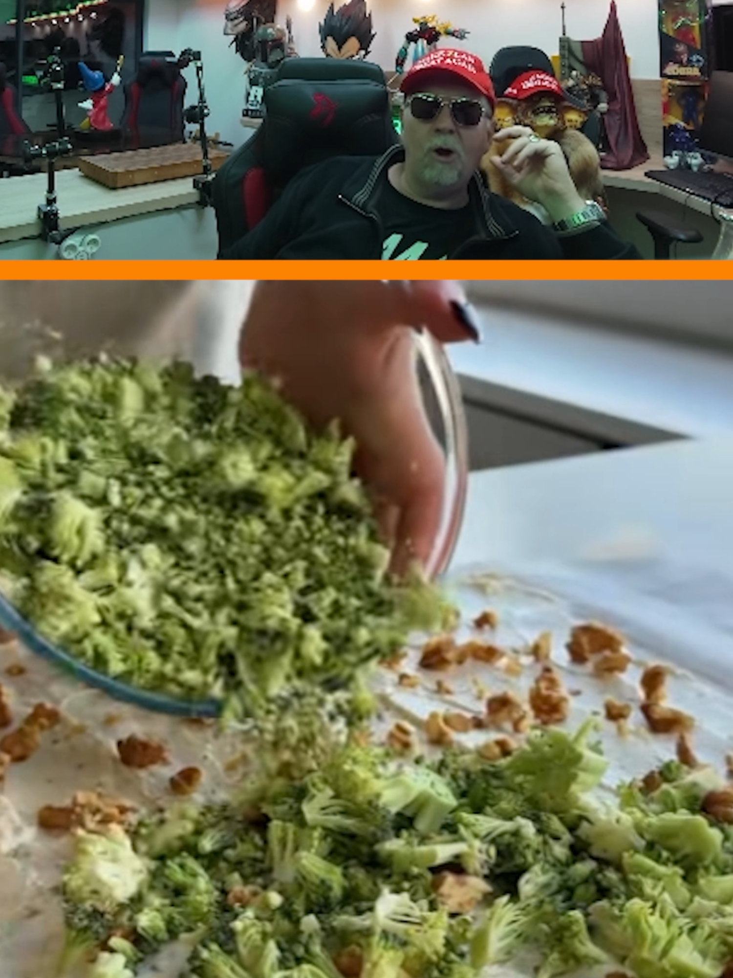 APERO BROCOLI #cuisine #react #food #tiktokfood #apero #brocoli #cooking #pourtoi #foryou #keskekick #boblegob #marseillais #twitch #clipsdetwitch #streamerfr