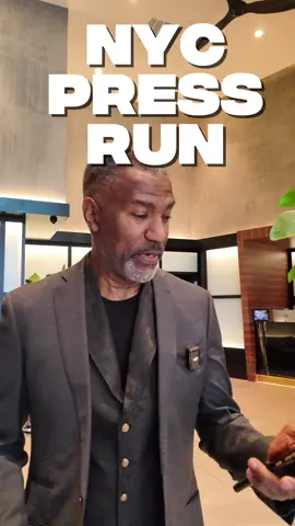 Day 1 Press Run for @unexpectedchristmasfilm ❤️🎬 in the Big Apple (NYC 🗽)  Thanks for having us 🙏🏾  #riccoross #bts #press #newyork #nyc 