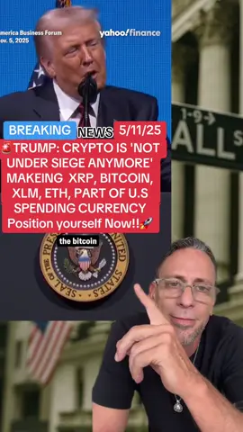 🚨TRUMP: CRYPTO IS 'NOT UNDER SIEGE ANYMORE'  MAKEING  XRP, BITCOIN, XLM, ETH, PART OF U.S SPENDING CURRENCY   Position yourself Now!!🚀 #TrumpXRP #XRPNews #XRPArmy #TrumpCrypto #CryptoReserve                