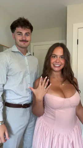 used this audio on our first ever TikTok together 💅💍 feels fitting to recreate it! #girls #trend #fiance #engaged #hardlaunch 