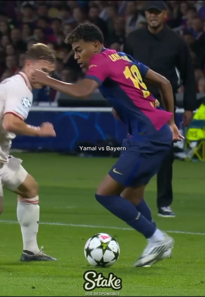Lamine Yamal vs Bayern Munich☠️🔥 #yamal #football #barcelona #bayern #blowthisup 