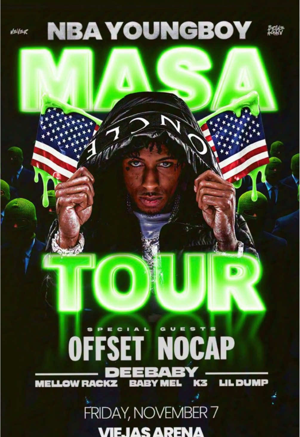 San Diego! Friday, November 7th! @NbaYoungBoy at @viejasarena. Get your tickets now. #SanDiego #November7 #ViejasArena #NBAYoungboy 