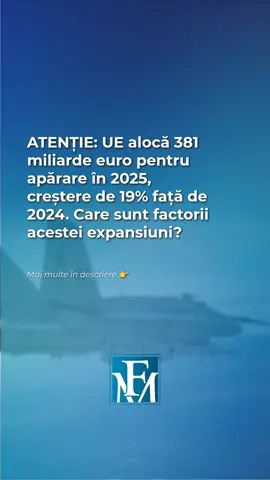 Buget record pentru sectorul de apărare UE! 📊 Industria europeană a apărării înregistrează o perioadă de creștere semnificativă. Până la final de 2025, bugetul militar total al statelor membre UE va atinge un nivel record de 381 miliarde euro - o creștere de 19% față de anul anterior. Freedom24 identifică oportunități strategice pentru investitorii români în acest sector dinamic. 💼 Piața europeană de apărare și aerospațială va ajunge la aproximativ 183 miliarde dolari în 2025, cu prognoză de creștere la 235 miliarde dolari până în 2030 (ritm anual de 5,1%). Investițiile în start-up-uri de apărare au crescut de aproape cinci ori în ultimii trei ani. Un eveniment cheie este lansarea Bpifrance Défense, primul fond din Franța specializat în industria apărării, cu plan de investiții în 500 companii și randament anual estimat de 5%. 📈 Investițiile în cercetare-dezvoltare vor depăși 17 miliarde euro în 2025, aproape 80% fiind direcționate către sisteme de apărare aeriană, sateliți, drone și securitate cibernetică. Analiștii prognozează o creștere anuală a veniturilor de 10-11% în următorii zece ani, iar cifra de afaceri ar putea să se tripleze până în 2035. Oportunități de investiții includ: Airbus, Thales, Dassault Aviation, Leonardo și ETF-uri specializate precum VanEck Defence UCITS ETF. 🛡️ Te-ar interesa să investești în sectorul de apărare european? 👉 Detalii complete pe financialmarket.ro! #IndustriaApararii #InvestitiiEuropa #Freedom24 #PiataDeCapital #SectorulApararii 