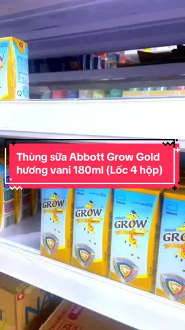 Thùng sữa Abbott Grow Gold hương vani 180ml (Lốc 4 hộp) #concung #suacongthuc #abbott #grow #mevabe 
