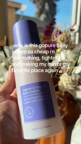 When your midsection needs more care than lotion can give, this goPure Tighten and Smooth Belly Cream steps in with confidence formulated to visibly firm, lift, and smooth your belly area, helping reduce stretch marks, crepiness, and loose skin for the look of a stronger, smoother core. @Gopure  #TikTokShopCreatorPicks #TikTokShopBlackFriday #SuperBrandDayBFCM #OpenYourSuperStory #gopurebellycream  Disclaimer: Final price, shipping costs, coupons, and discounts may vary and are subject to change at any time. Always check the TikTok Shop listing for the latest details.