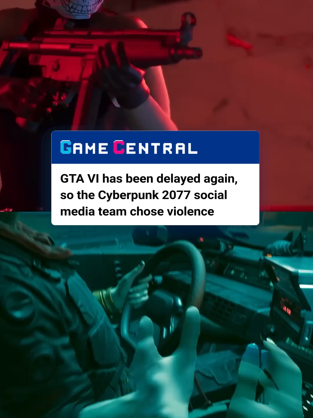 in case you haven't already heard, gta 6 has suffered yet another delay to november next year and the cyberpunk 2077 social media team has wasted no time at all in rubbing a little salt into the wound #gta #grandtheftauto #gta6 #cyberpunk2077 #gaming