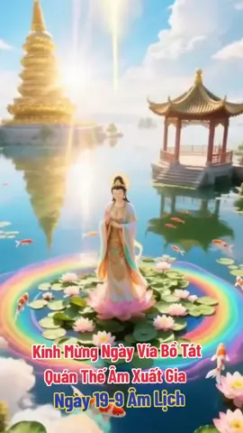 Nam Mô Đại Từ Đại Bi Quán Thế Âm Bồ Tát 🙏🙏🙏 Kính Mừng Ngày Vía Bồ Tát Quán Thế Âm Xuất Gia Ngày 19-9 Âm lịch !