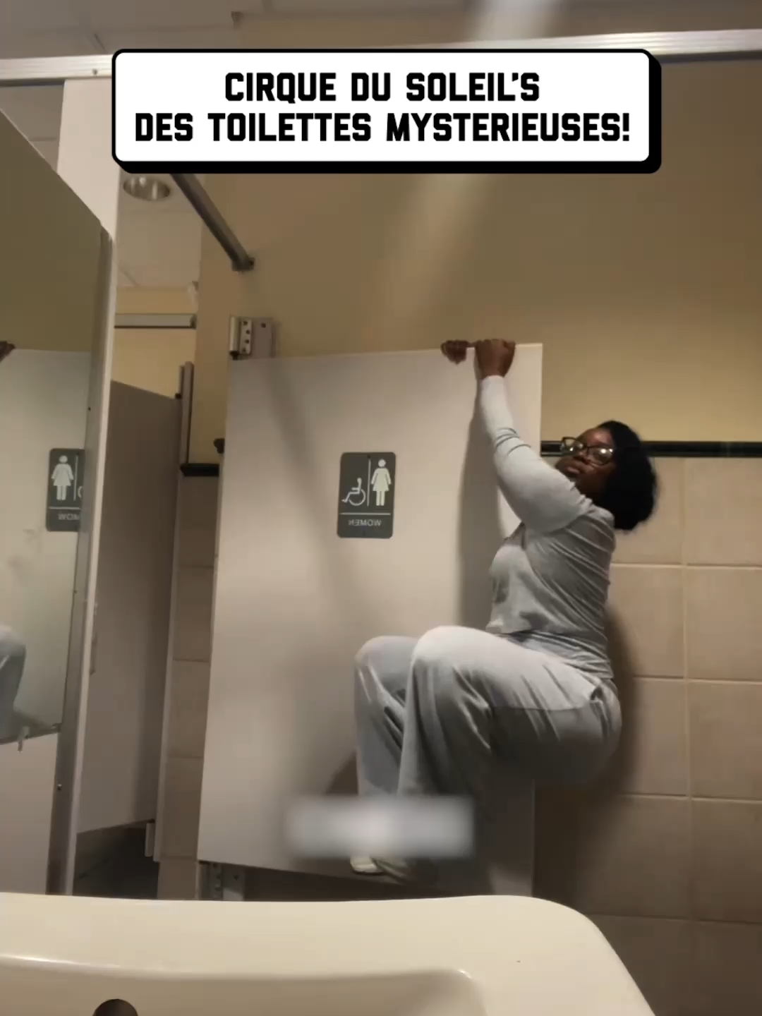 that's not a load-bearing stall door... 😩 🤣 #bathroom #bathroomhumor #toilet #bathroomfail #epicfail #propertydamage #fail