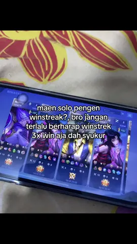 ngerasa ga sih akhir akhir ini banyak bet yang maen pake akun baru🤔🤔 #mobilelegends #solo #winstreak #mlbbcreatorcamp 