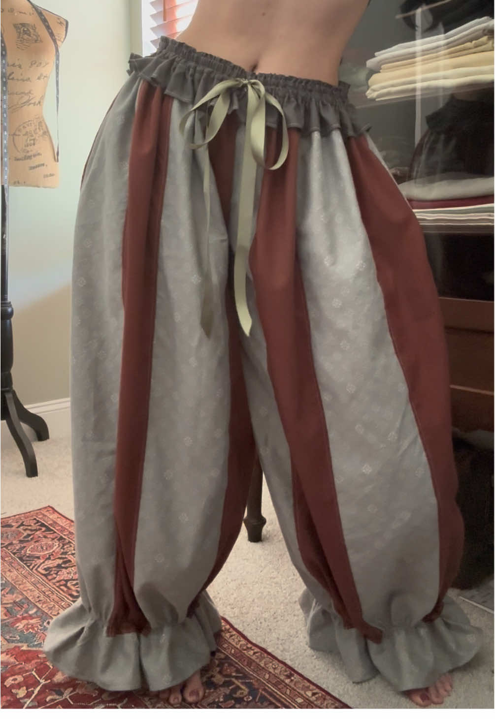 Bloomers for the whimsical and strange 🖤 ‘Medieval Femme,’ included in my next drop on 11/16 ✨ #slowfashion #handmade #goth #whimsical 