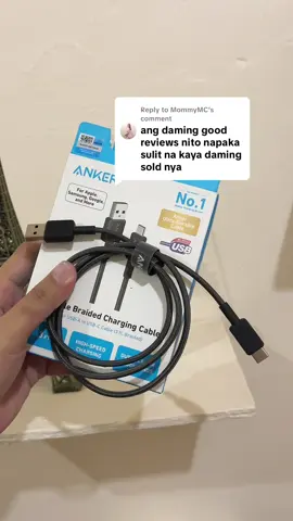 Replying to @MommyMC trueee ka mii sulit na talaga🫶🏻 #chargingcable #anker #fastcharger #ankercharger #phoneaccessories 