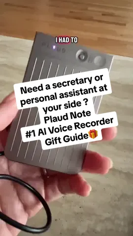 Wow wow wow just got this in during my TikTok Live & just took it for a test run - this PLAUD note AI Voice Recorder is so good!! Great gift idea for anyone that takes notes and it’s so easy to use !! #tiktokshopfind #ai #chatgpt #technology #airecorder 