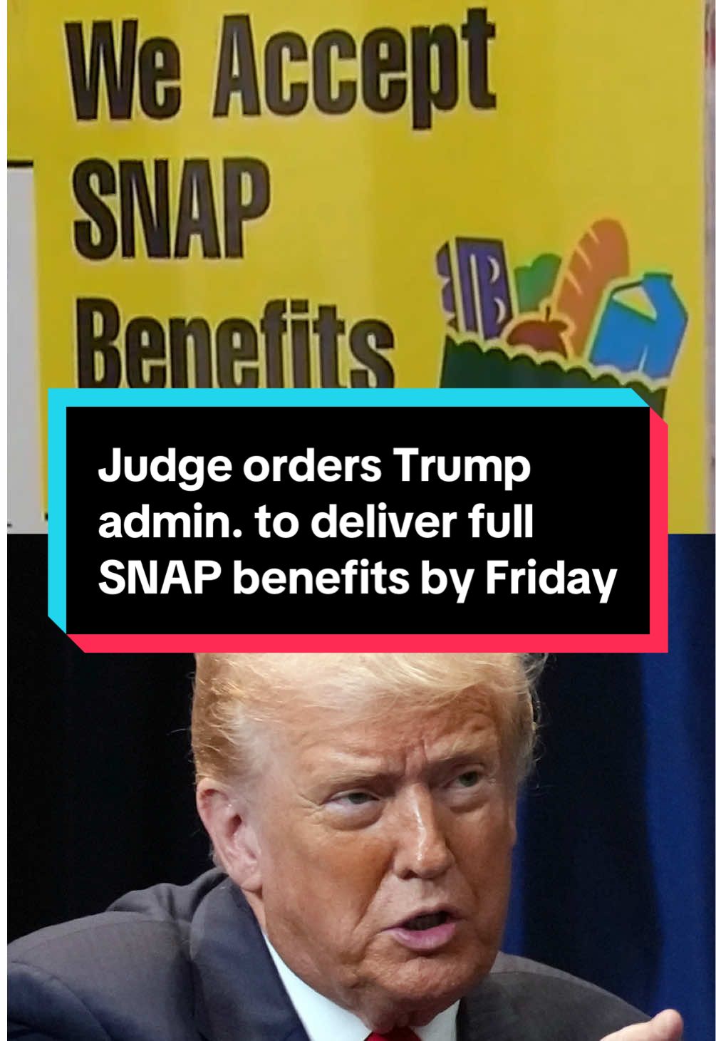 A federal judge ordered the Trump administration to pay full SNAP benefits for November by Friday, rejecting the administration’s plan to partially fund the program during government shutdown. Nicolle Wallace reports. #trump #snap #shutdown 