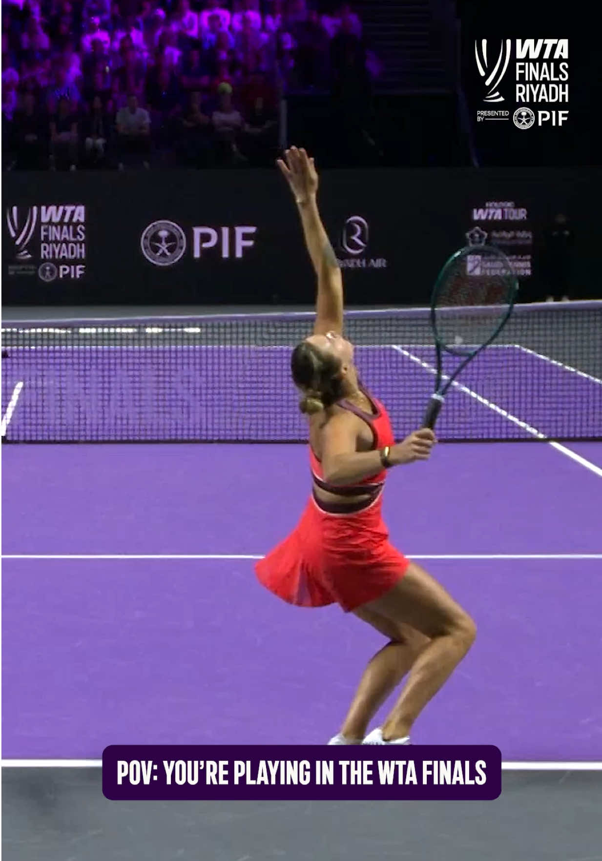 UNREAL 🤩 #WTA #WTAFinalsRiyadh #ArynaSabalenka  