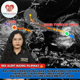 Walang pasok advisory ⚠️  red alert na sa buong pilipinas  mga listahan ng walang pasok ay makikita sa page namin Search mo: Pamilya News Channel sa FB. tags: bagyon uwan, bagyo, Walang pasok, Signal Number 5 #walangpasok #foryoupage #fypシ゚  #foryou #bagyonguwan 