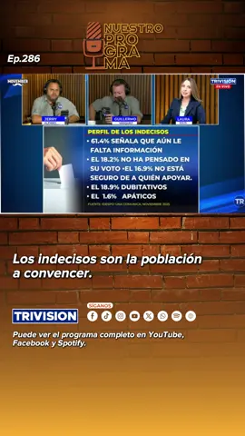 TT18 Los indecisos son la población a convencer.