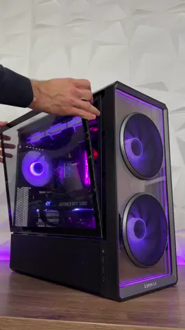 217 goes INFINITY! I had to match the case with the AIO. This is the new @LianLi LANCOOL 217 INF which comes with mesmerizing front panel that has the infinity effect mirror glass which accomodates two 170mm ARGB fans. At the back we have one more 140mm fan for an exhaust, all controlled with M1 and M2 buttons on the top to either use them in offline mode for controlling the light or connecting it with Wireless connection through L-Connect 3 and adjusting everything through there. More details of this case can be found later tonight in my review video. #foryoupage #lianliofficial #lianlilancool217inf #fyp #pccrazy