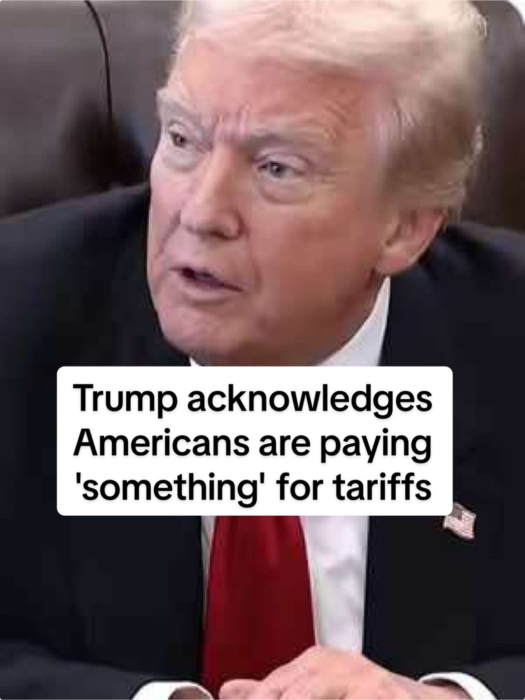 President Trump acknowledged that U.S. consumers are paying more for goods because of the tariffs he has set — a shift in rhetoric even as he insisted that the policy has benefited Americans overall. #donaldtrump #trump #tariffs #trumptariffs #economy